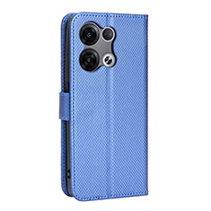 Coque Portefeuille Livre Cuir Etui Clapet BY1 pour Oppo Reno8 Pro+ Plus 5G Bleu