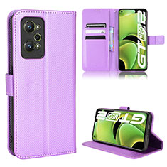 Coque Portefeuille Livre Cuir Etui Clapet BY1 pour Realme GT Neo 3T 5G Violet