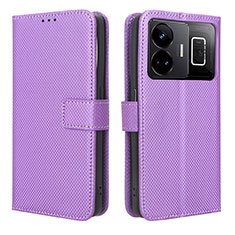 Coque Portefeuille Livre Cuir Etui Clapet BY1 pour Realme GT Neo5 5G Violet