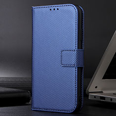 Coque Portefeuille Livre Cuir Etui Clapet BY1 pour Samsung Galaxy A02s Bleu