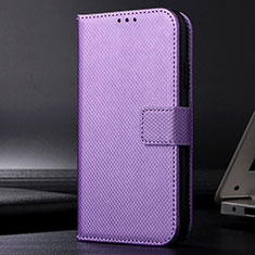 Coque Portefeuille Livre Cuir Etui Clapet BY1 pour Samsung Galaxy A72 4G Violet