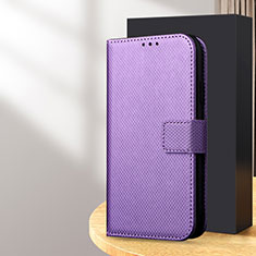 Coque Portefeuille Livre Cuir Etui Clapet BY1 pour Samsung Galaxy S24 Plus 5G Violet