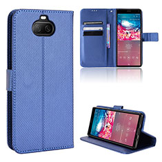 Coque Portefeuille Livre Cuir Etui Clapet BY1 pour Sony Xperia 8 Bleu