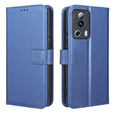 Coque Portefeuille Livre Cuir Etui Clapet BY1 pour Xiaomi Mi 12 Lite NE 5G Bleu