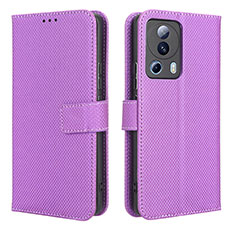 Coque Portefeuille Livre Cuir Etui Clapet BY1 pour Xiaomi Mi 12 Lite NE 5G Violet