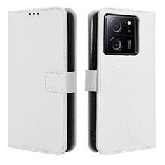 Coque Portefeuille Livre Cuir Etui Clapet BY1 pour Xiaomi Mi 13T 5G Blanc