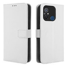 Coque Portefeuille Livre Cuir Etui Clapet BY1 pour Xiaomi Redmi 11A 4G Blanc
