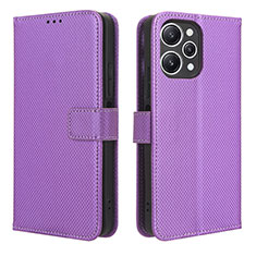 Coque Portefeuille Livre Cuir Etui Clapet BY1 pour Xiaomi Redmi 12 4G Violet
