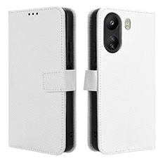 Coque Portefeuille Livre Cuir Etui Clapet BY1 pour Xiaomi Redmi 13C Blanc