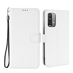 Coque Portefeuille Livre Cuir Etui Clapet BY1 pour Xiaomi Redmi 9T 4G Blanc