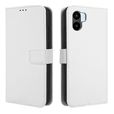 Coque Portefeuille Livre Cuir Etui Clapet BY1 pour Xiaomi Redmi A1 Blanc