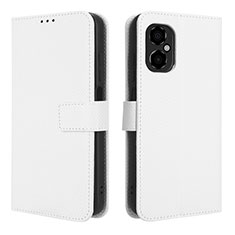 Coque Portefeuille Livre Cuir Etui Clapet BY1 pour Xiaomi Redmi Note 11R 5G Blanc