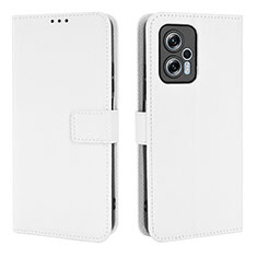 Coque Portefeuille Livre Cuir Etui Clapet BY1 pour Xiaomi Redmi Note 11T Pro+ Plus 5G Blanc