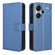 Coque Portefeuille Livre Cuir Etui Clapet BY1 pour Xiaomi Redmi Note 13 Pro+ Plus 5G Bleu