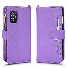 Coque Portefeuille Livre Cuir Etui Clapet BY2 pour Asus Zenfone 8 ZS590KS Violet