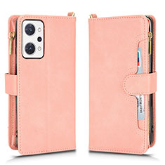 Coque Portefeuille Livre Cuir Etui Clapet BY2 pour Oppo Reno7 A Or Rose