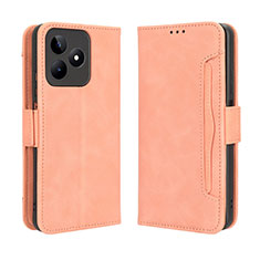 Coque Portefeuille Livre Cuir Etui Clapet BY2 pour Realme C53 Violet