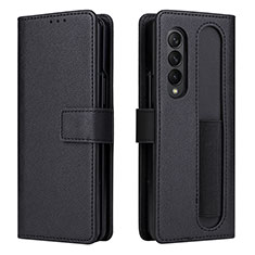 Coque Portefeuille Livre Cuir Etui Clapet BY2 pour Samsung Galaxy Z Fold4 5G Noir