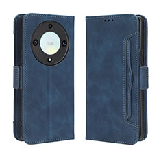 Coque Portefeuille Livre Cuir Etui Clapet BY3 pour Huawei Honor Magic5 Lite 5G Bleu