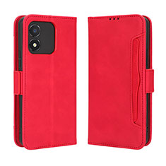 Coque Portefeuille Livre Cuir Etui Clapet BY3 pour Huawei Honor X5 Rouge