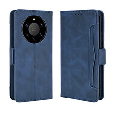 Coque Portefeuille Livre Cuir Etui Clapet BY3 pour Huawei Mate 40 Pro+ Plus Bleu