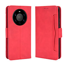 Coque Portefeuille Livre Cuir Etui Clapet BY3 pour Huawei Mate 40 Pro+ Plus Rouge