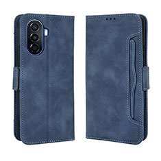 Coque Portefeuille Livre Cuir Etui Clapet BY3 pour Huawei Nova Y70 Plus Bleu