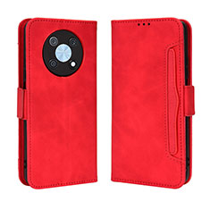 Coque Portefeuille Livre Cuir Etui Clapet BY3 pour Huawei Nova Y90 Rouge