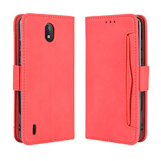 Coque Portefeuille Livre Cuir Etui Clapet BY3 pour Nokia C2 Rouge
