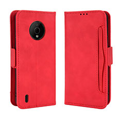 Coque Portefeuille Livre Cuir Etui Clapet BY3 pour Nokia C200 Rouge