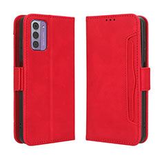 Coque Portefeuille Livre Cuir Etui Clapet BY3 pour Nokia C300 Rouge