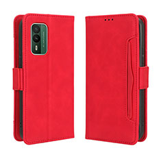 Coque Portefeuille Livre Cuir Etui Clapet BY3 pour Nokia XR21 Rouge