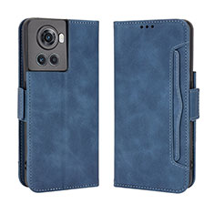 Coque Portefeuille Livre Cuir Etui Clapet BY3 pour OnePlus 10R 5G Bleu