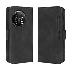 Coque Portefeuille Livre Cuir Etui Clapet BY3 pour OnePlus Ace 2 5G Noir