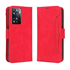 Coque Portefeuille Livre Cuir Etui Clapet BY3 pour OnePlus Nord N20 SE Rouge