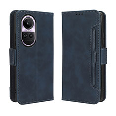 Coque Portefeuille Livre Cuir Etui Clapet BY3 pour Oppo Reno10 Pro 5G Bleu