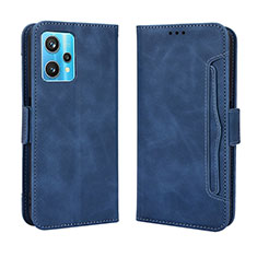 Coque Portefeuille Livre Cuir Etui Clapet BY3 pour Realme 9 Pro+ Plus 5G Bleu
