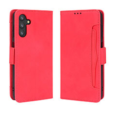 Coque Portefeuille Livre Cuir Etui Clapet BY3 pour Samsung Galaxy A04s Rouge