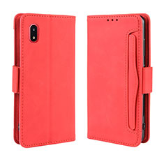 Coque Portefeuille Livre Cuir Etui Clapet BY3 pour Samsung Galaxy A21 SC-42A Rouge