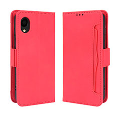 Coque Portefeuille Livre Cuir Etui Clapet BY3 pour Samsung Galaxy A22 5G SC-56B Rouge