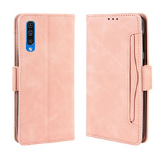 Coque Portefeuille Livre Cuir Etui Clapet BY3 pour Samsung Galaxy A30S Rose