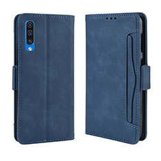Coque Portefeuille Livre Cuir Etui Clapet BY3 pour Samsung Galaxy A50 Bleu