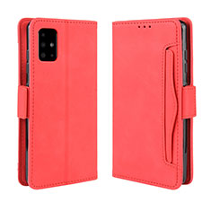 Coque Portefeuille Livre Cuir Etui Clapet BY3 pour Samsung Galaxy A51 5G Rouge