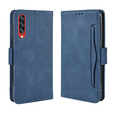 Coque Portefeuille Livre Cuir Etui Clapet BY3 pour Samsung Galaxy A70 Bleu