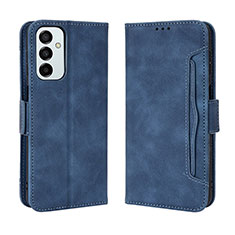 Coque Portefeuille Livre Cuir Etui Clapet BY3 pour Samsung Galaxy F23 5G Bleu