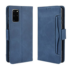 Coque Portefeuille Livre Cuir Etui Clapet BY3 pour Samsung Galaxy S20 Plus Bleu