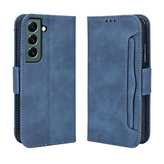 Coque Portefeuille Livre Cuir Etui Clapet BY3 pour Samsung Galaxy S23 5G Bleu