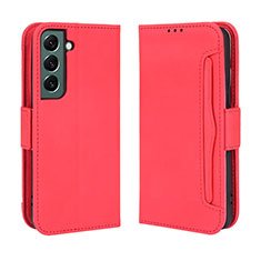 Coque Portefeuille Livre Cuir Etui Clapet BY3 pour Samsung Galaxy S23 5G Rouge