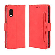 Coque Portefeuille Livre Cuir Etui Clapet BY3 pour Samsung Galaxy XCover Pro Rouge