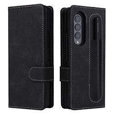 Coque Portefeuille Livre Cuir Etui Clapet BY3 pour Samsung Galaxy Z Fold3 5G Noir